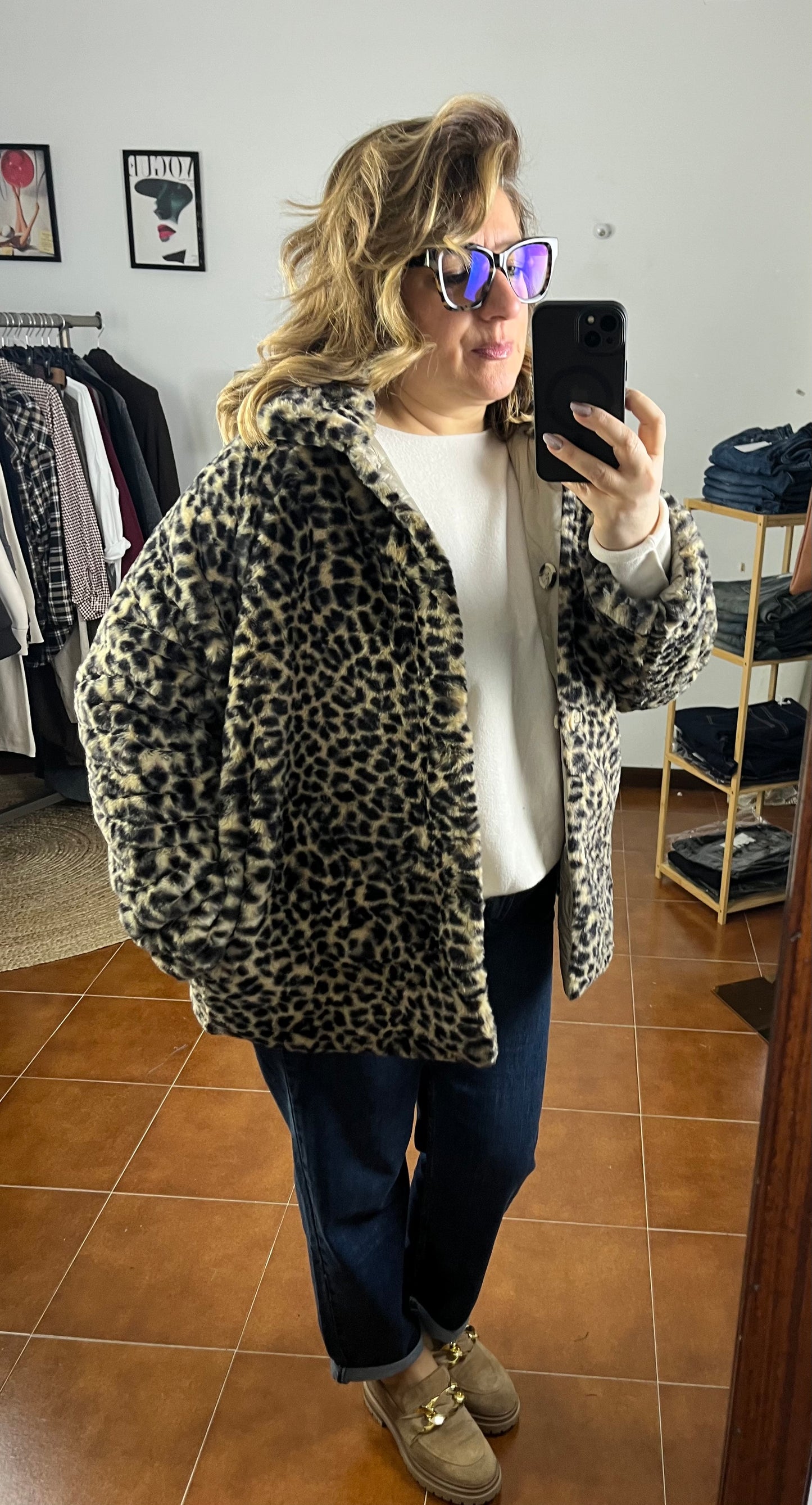 Piumino Animalier Reversibile ⚫️