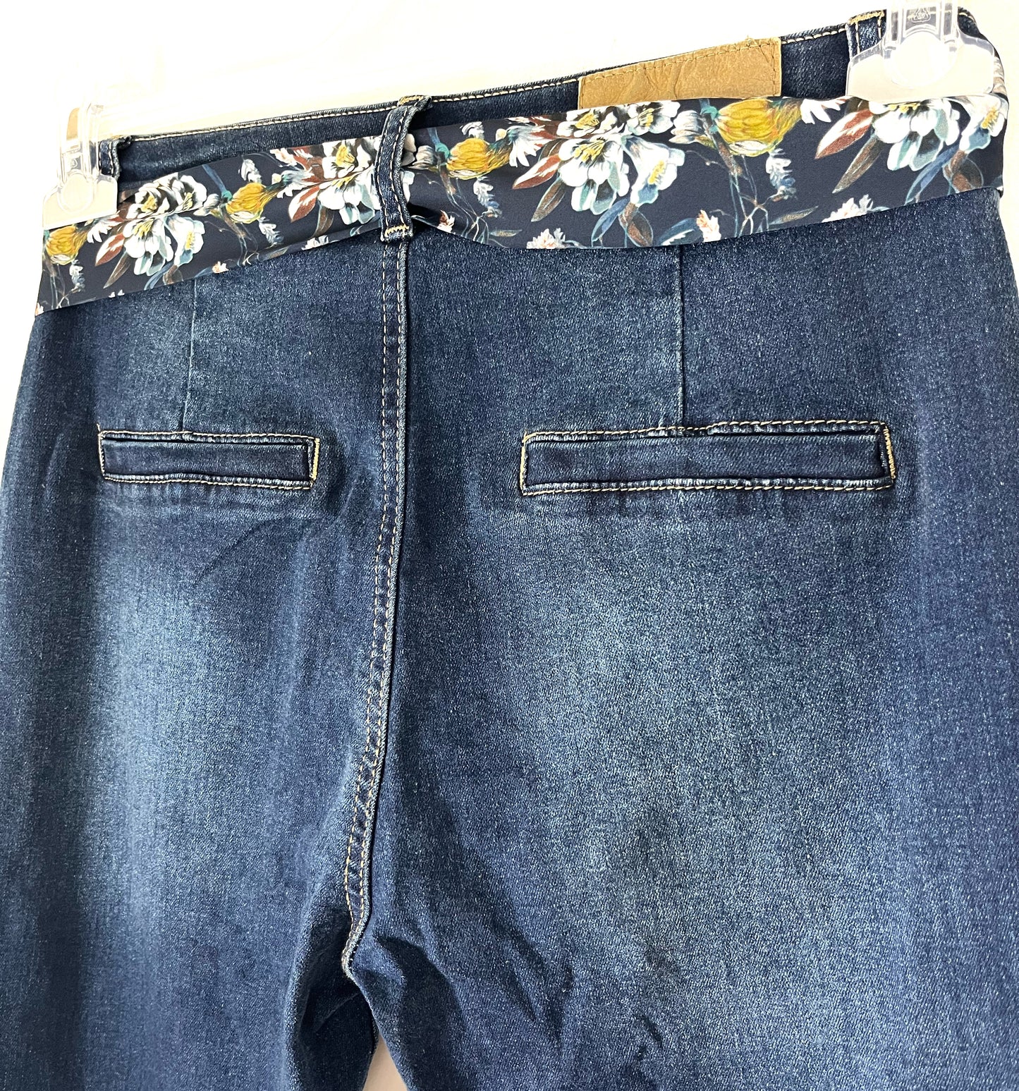 Jeans Arriccio 🍁elasticizzato vita medio alta, blu scuro