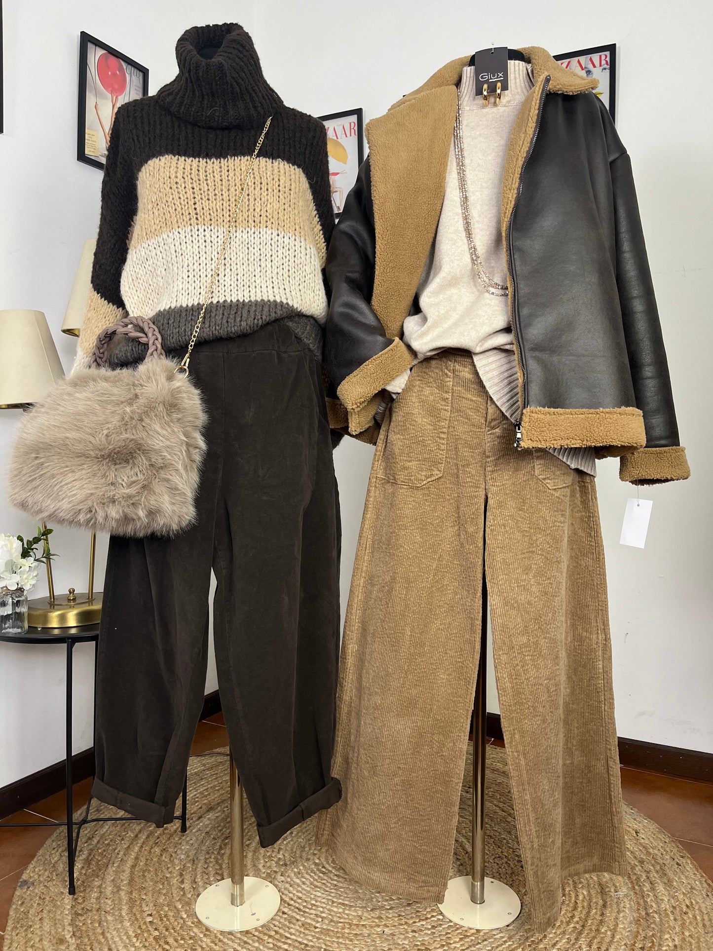 Pantalone Palazzo coste larghe ⬛️