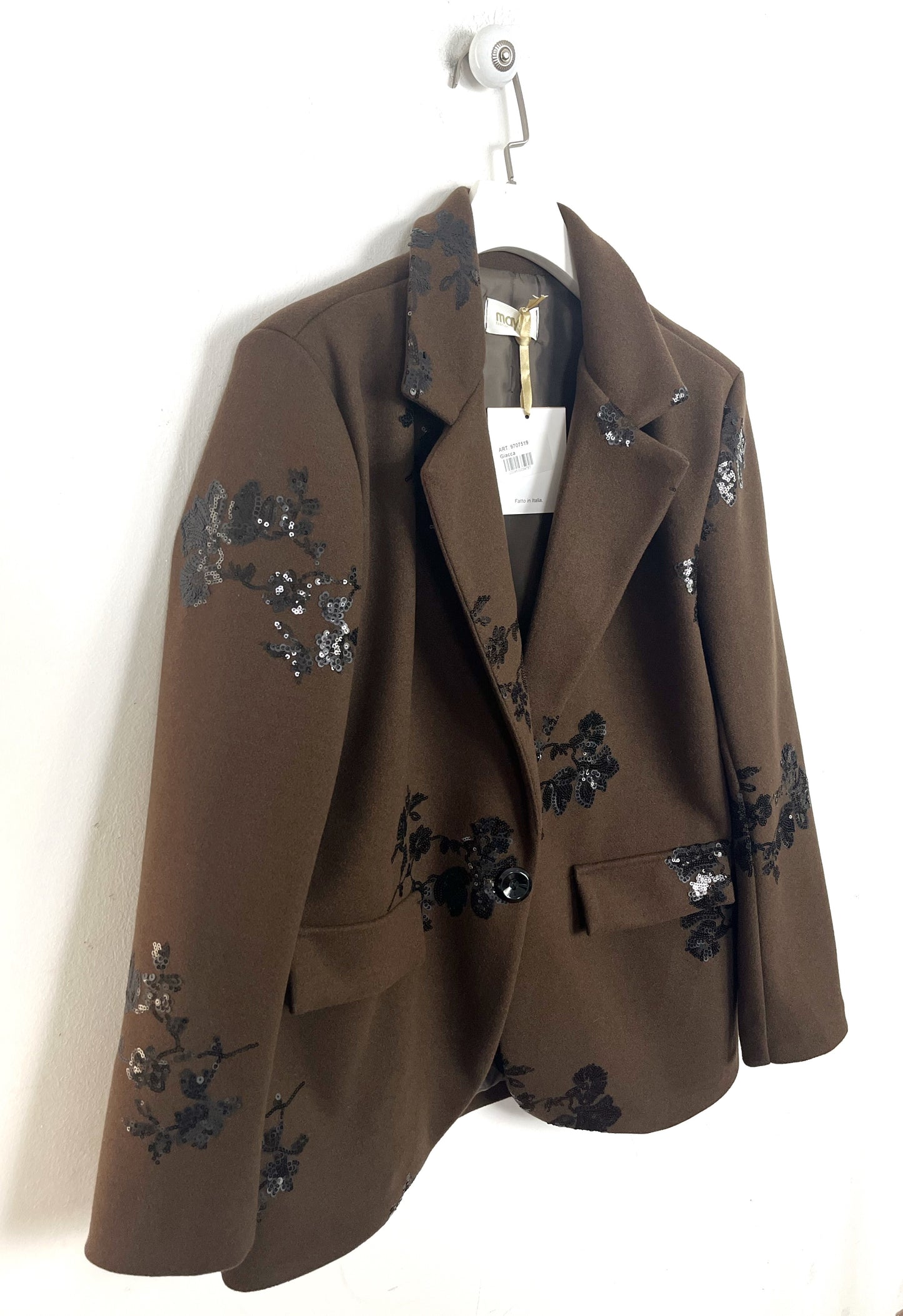 Blazer in panno con Paillettes ⬛️