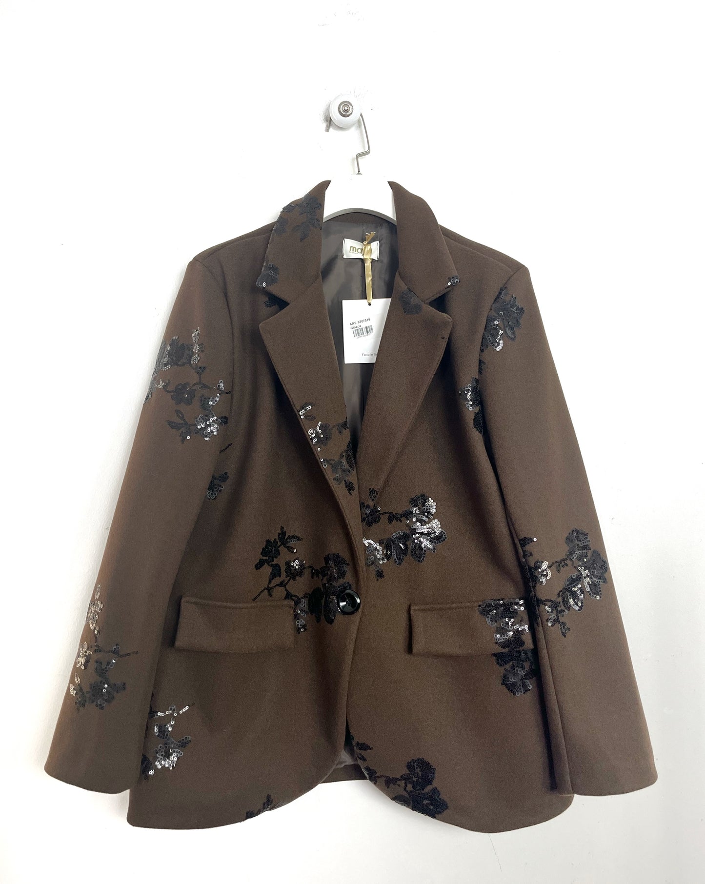 Blazer in panno con Paillettes ⬛️