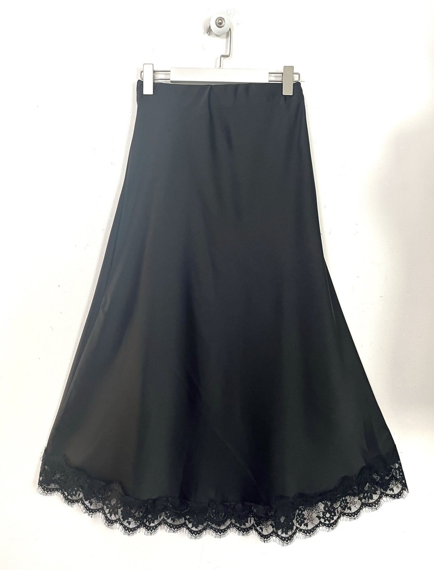 Longuette raso con pizzo ⬛️