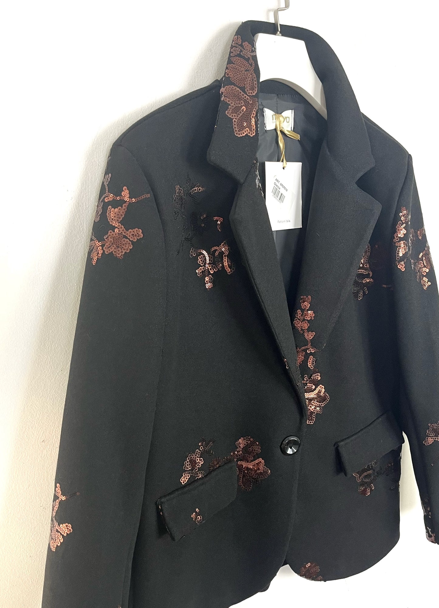 Blazer in panno con Paillettes ⬛️