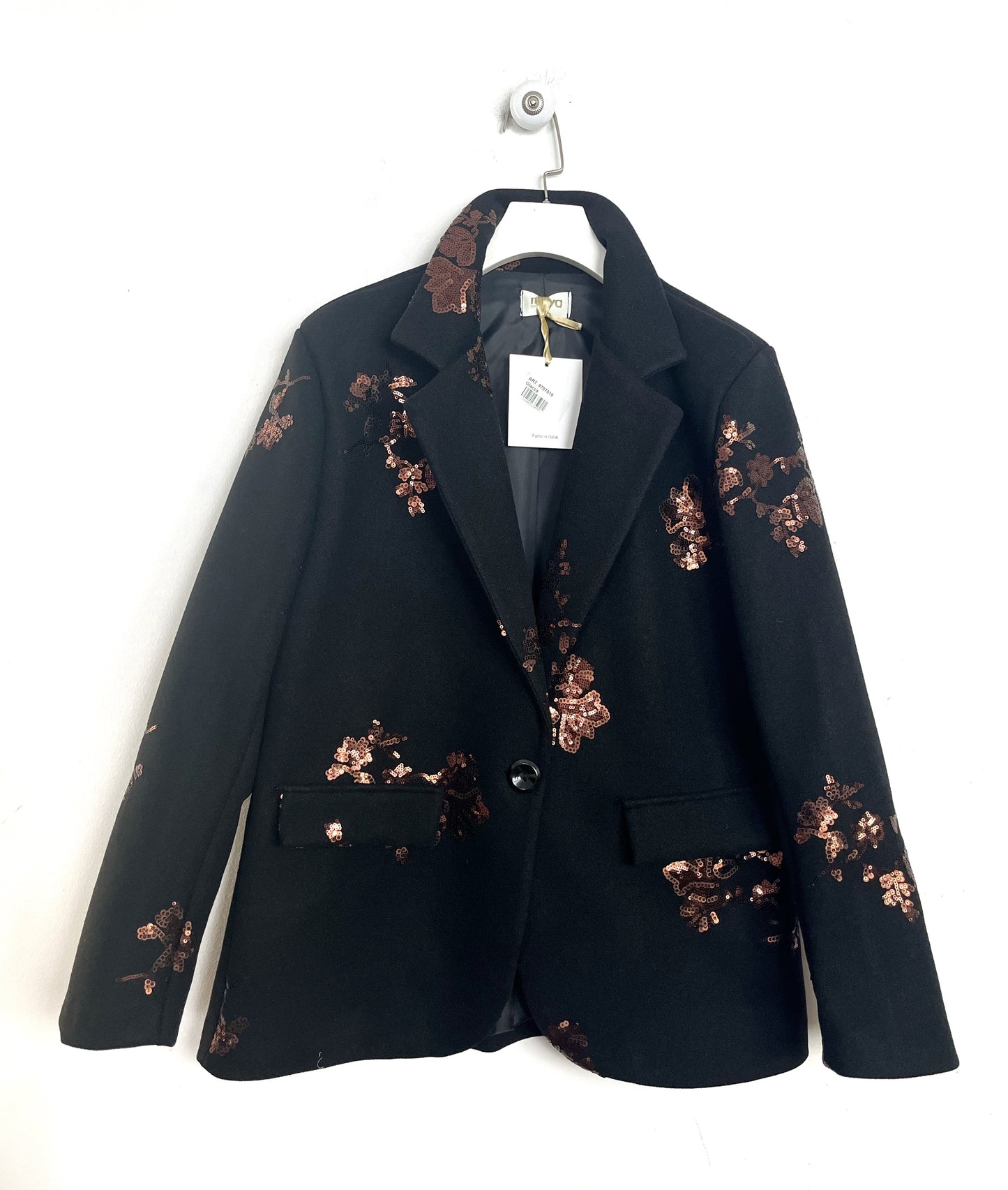 Blazer in panno con Paillettes ⬛️