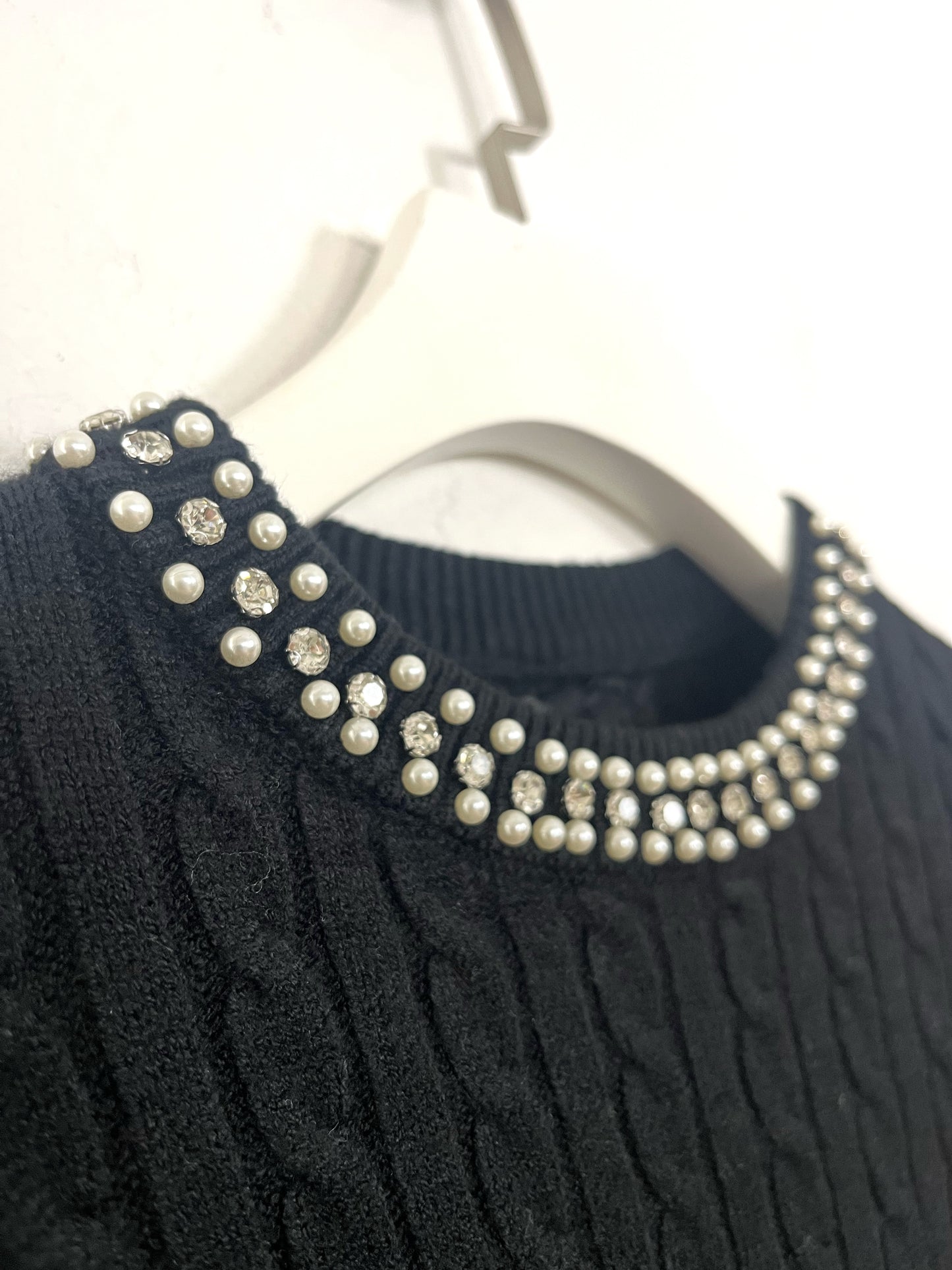 Girocollo trecce con strass ⬛️