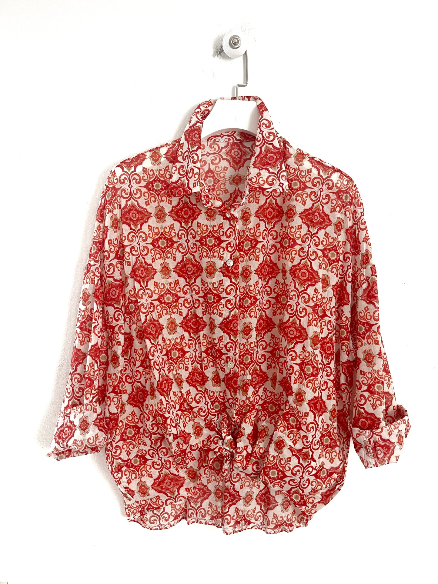 Camicia in mussola di cotone