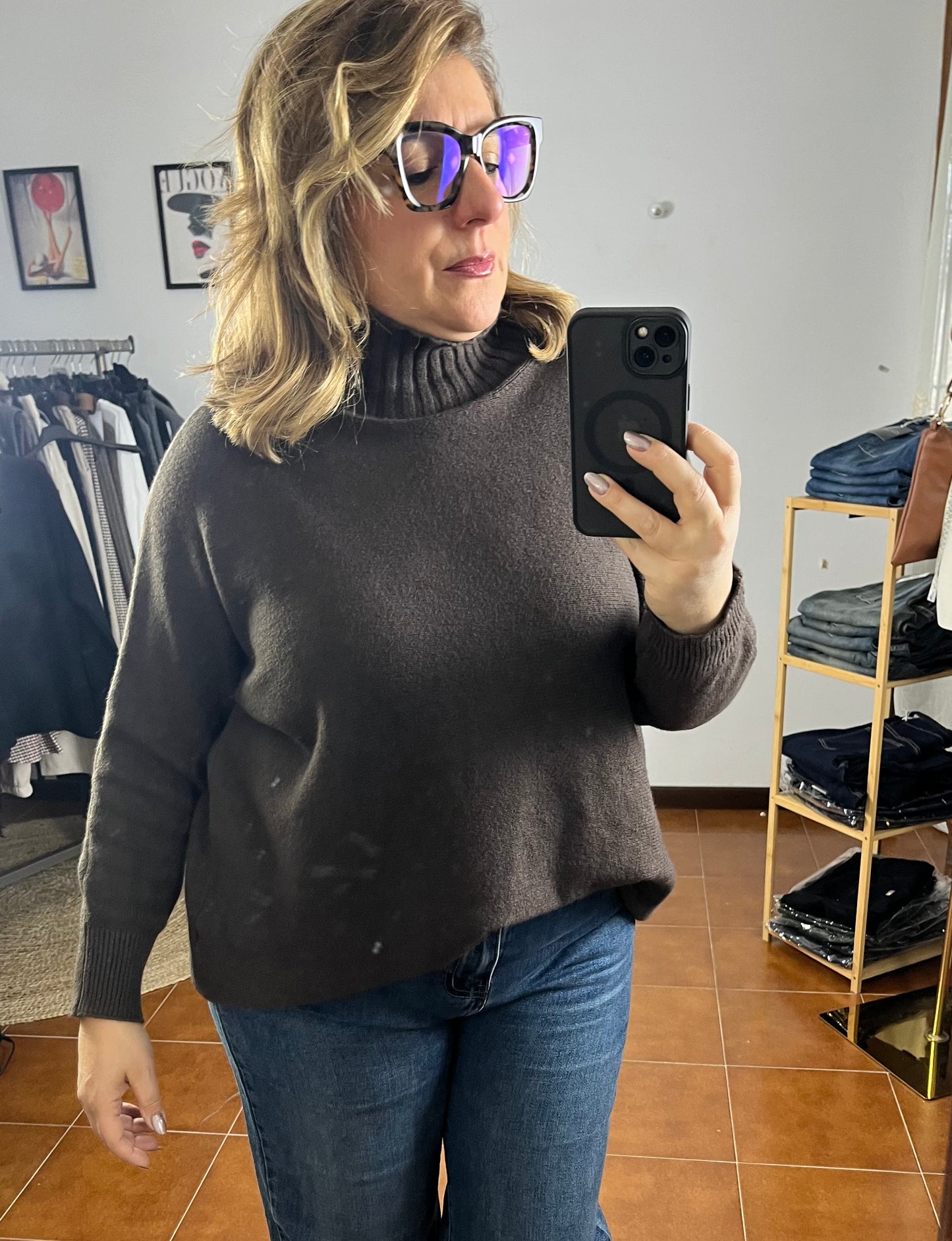 Maglioncino Giulia manica lunga ⚫️