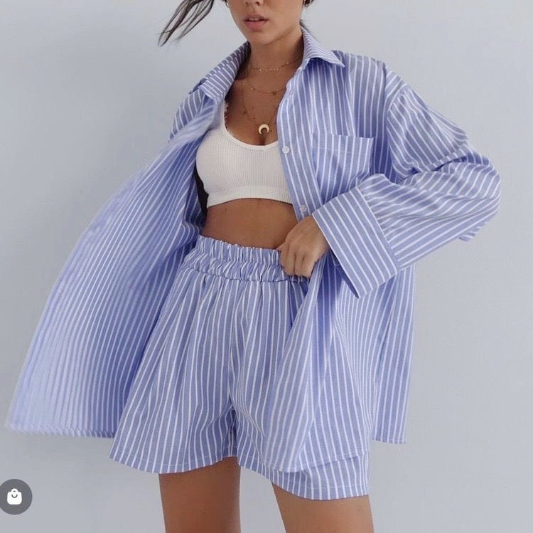 Set Camicia Azzurro