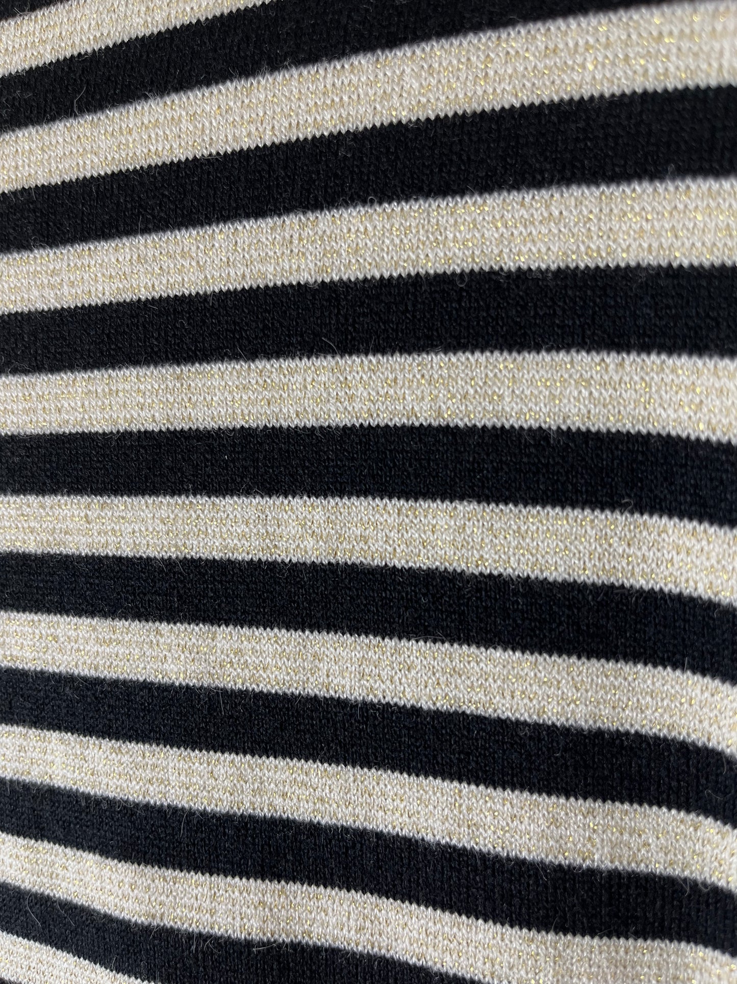 Maglia rigata con lurex, manica lunga