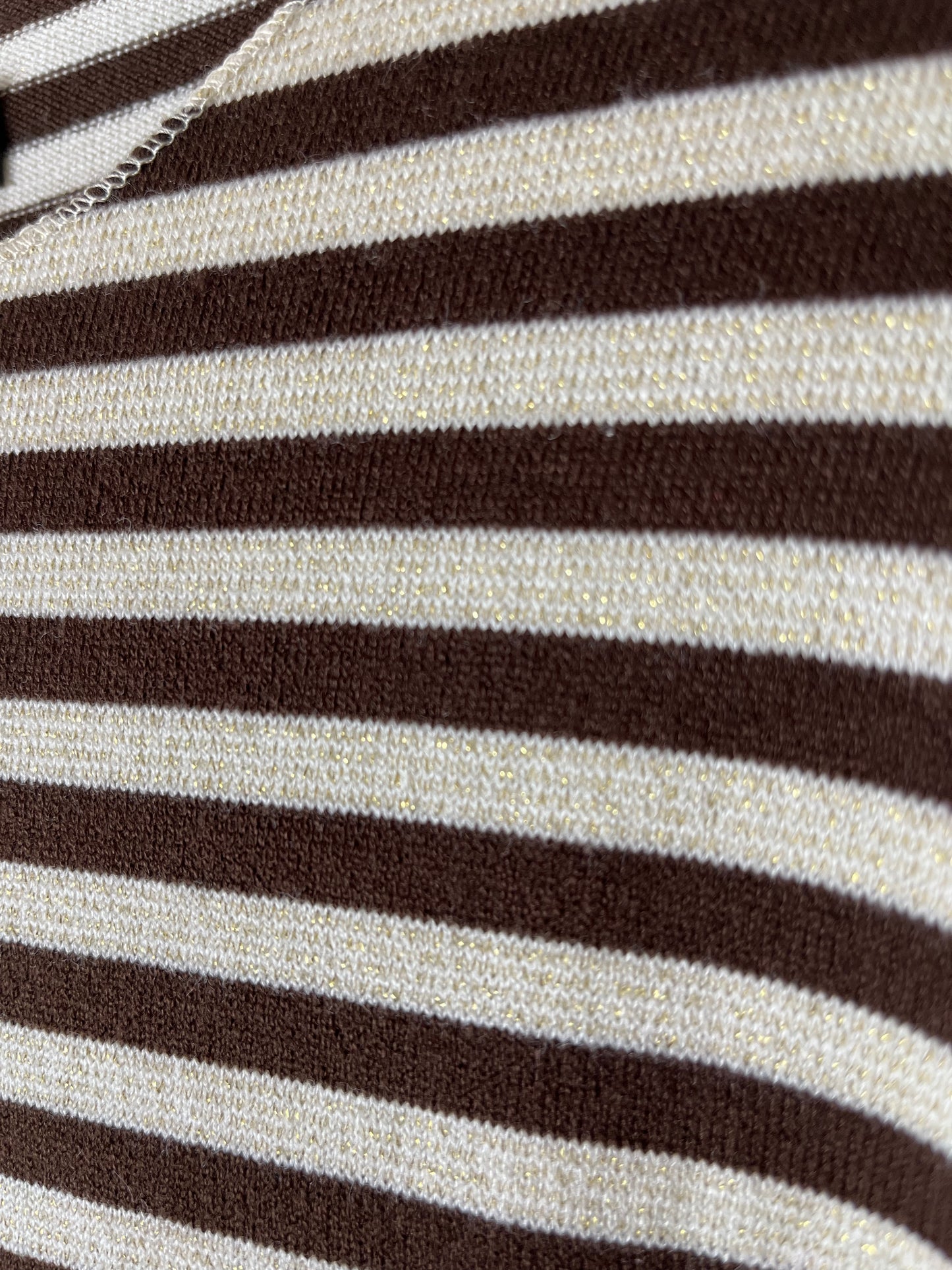 Maglia rigata con lurex, manica lunga