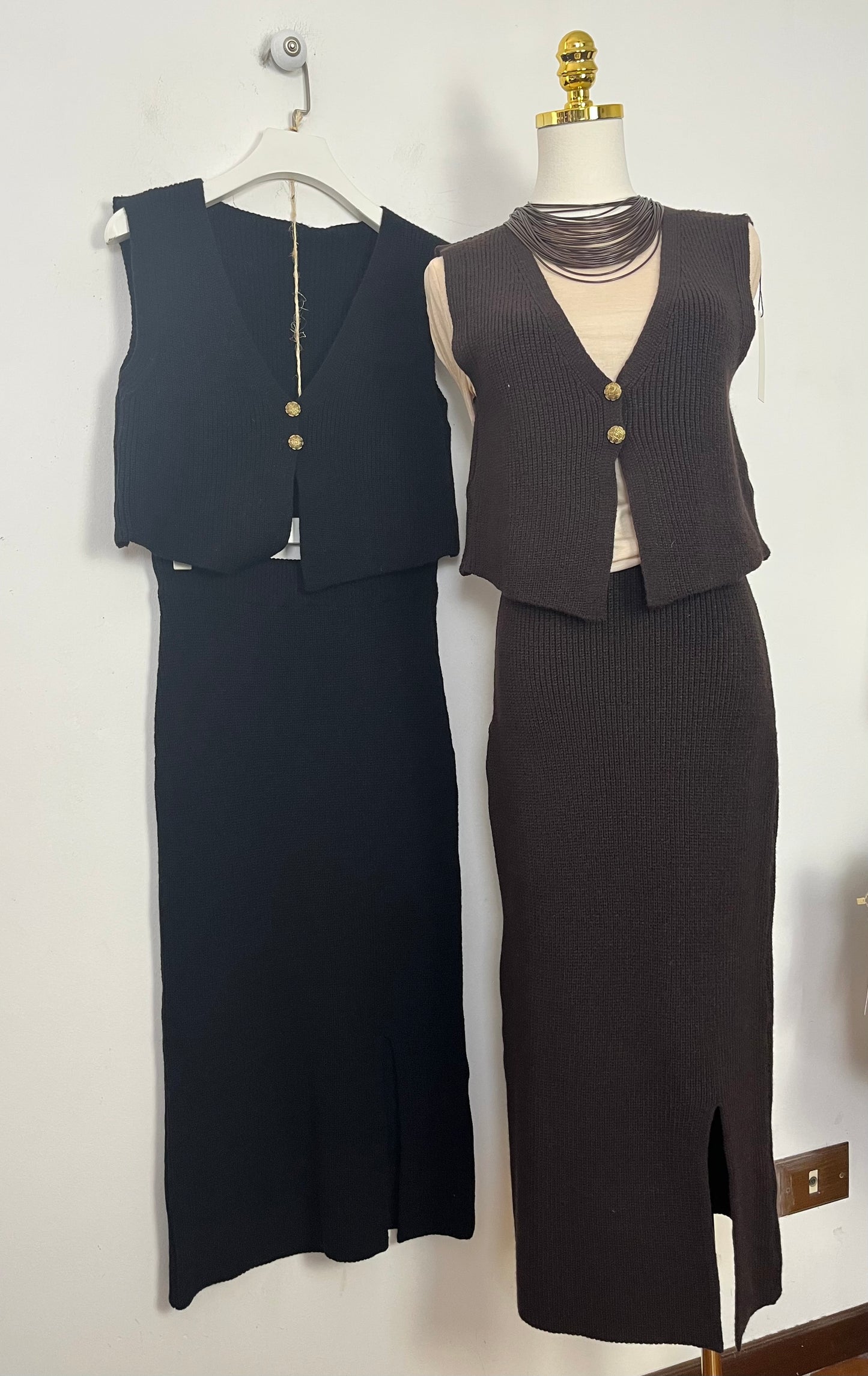 Completo Gilet + Longuette ⬛️