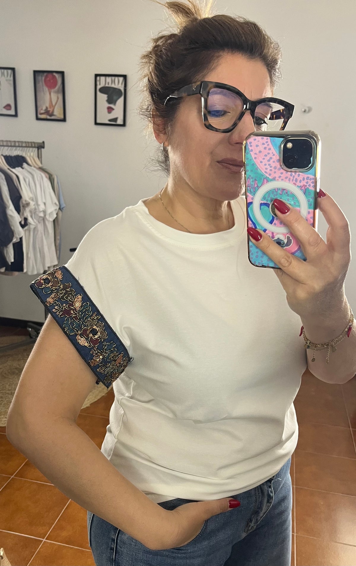 T-shirt con Passamaneria ⬛️