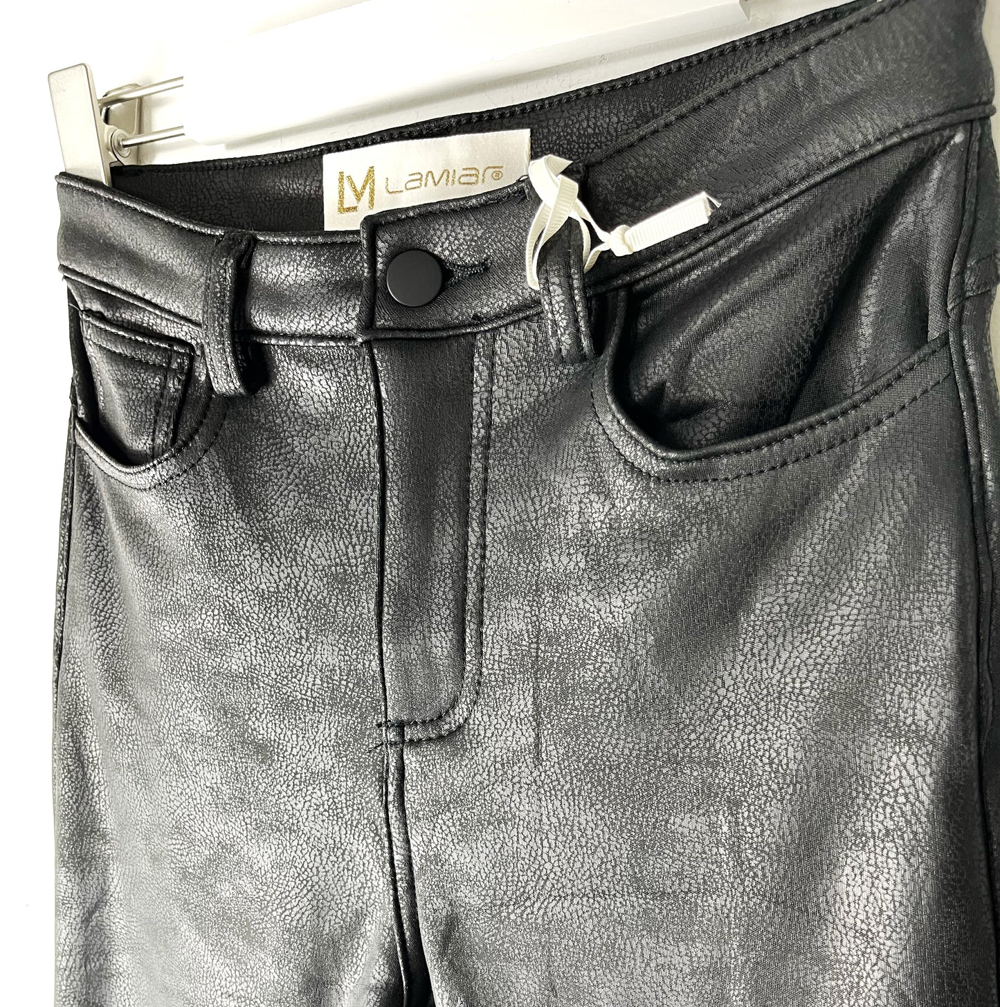 Jeggings effetto ecopelle