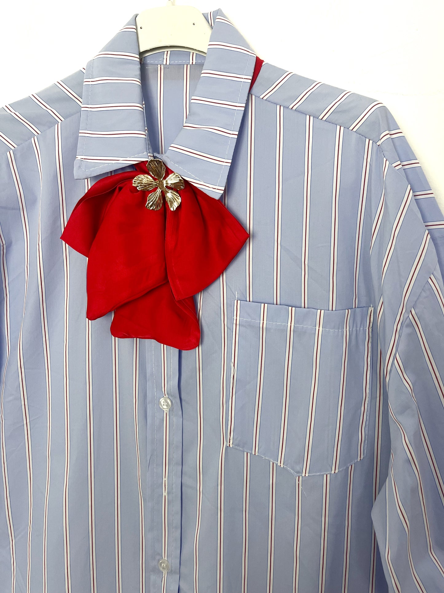 Camicia Cravattino Rosso ⚫️