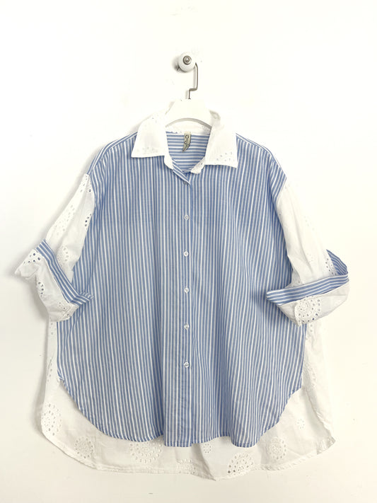 Camicia Sangallo Oversize ⚫️