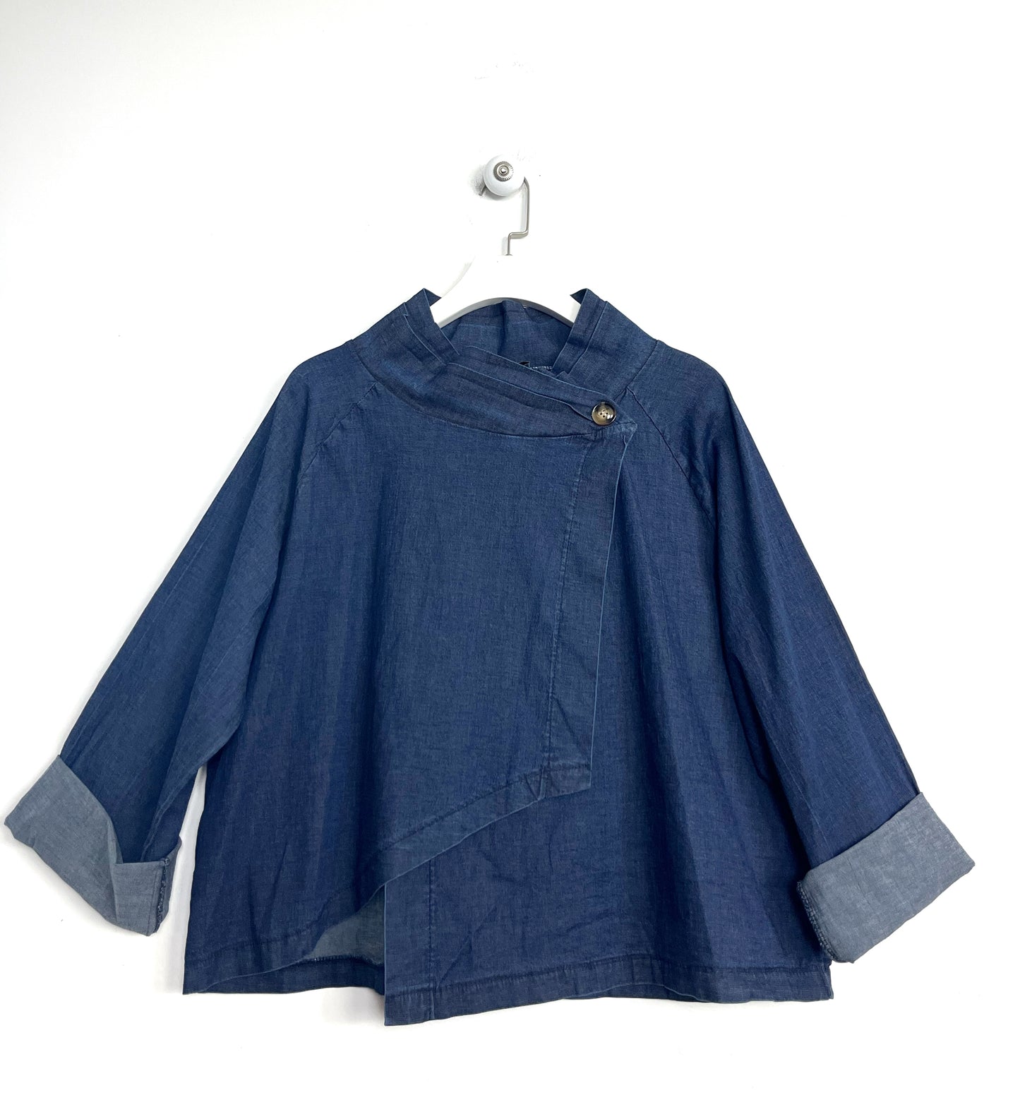 Cappa asimmetrica Jeans ⚫️