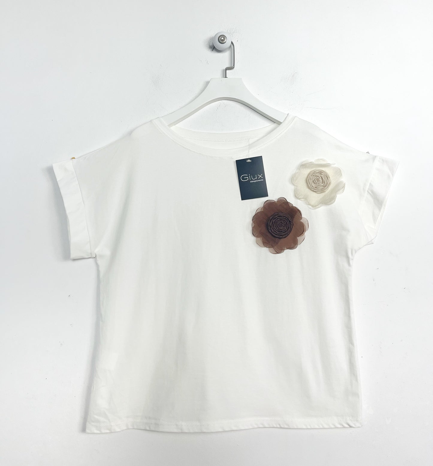 T-shirt Fiori in tulle ⬛️