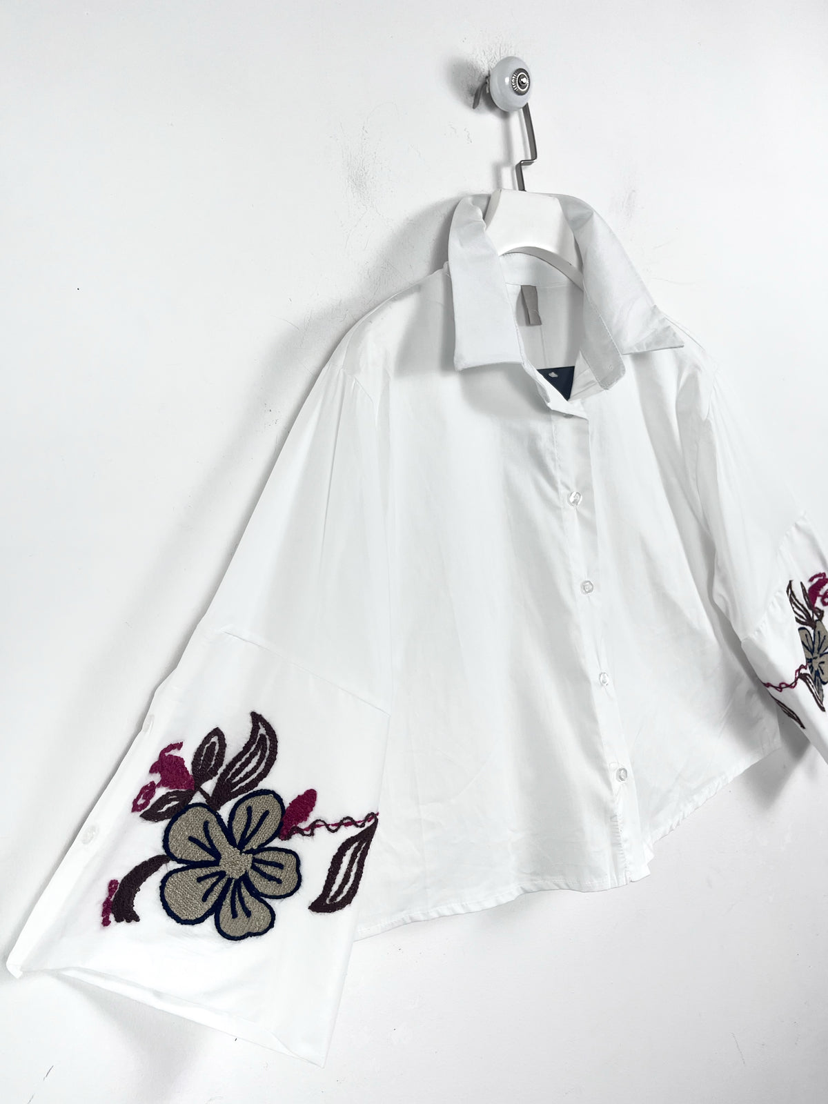 Camicia Cropped Ricami ⬛️