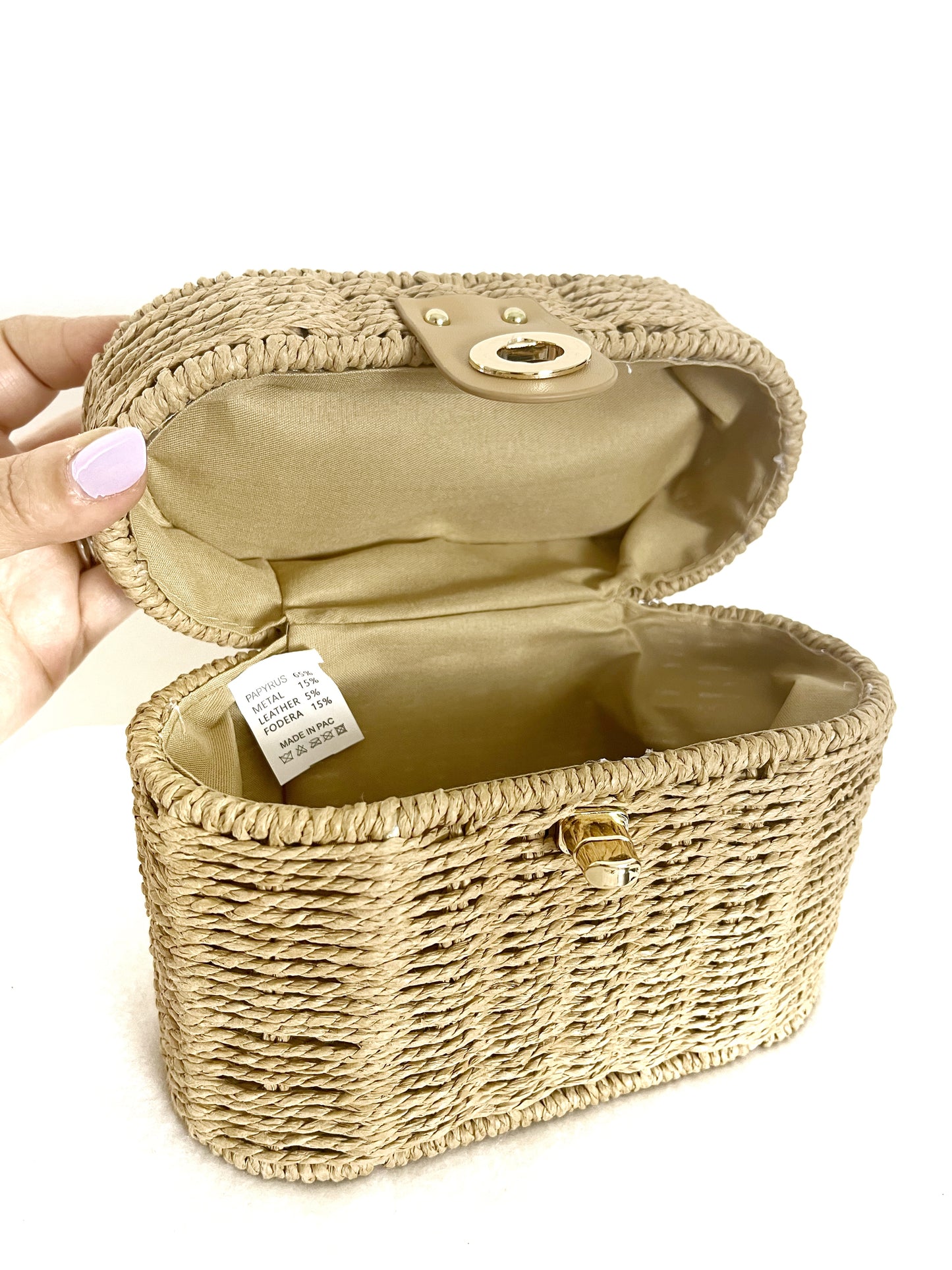 Borsa Rigida Rafia