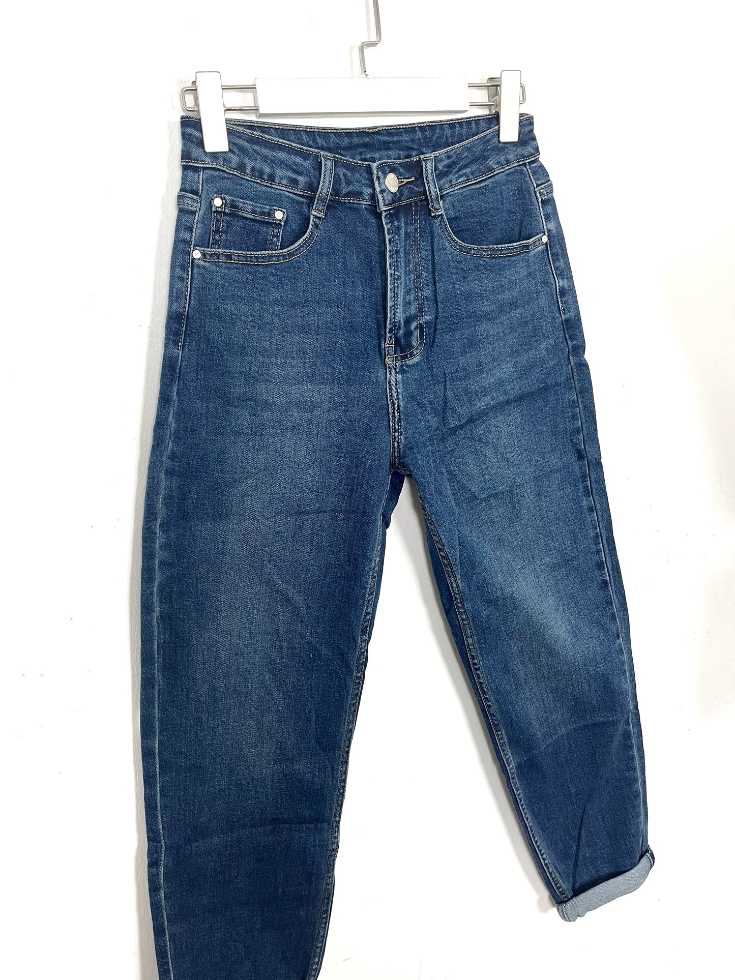 Jeans Mum Fit Elasticizzati blu scuri ⚫️