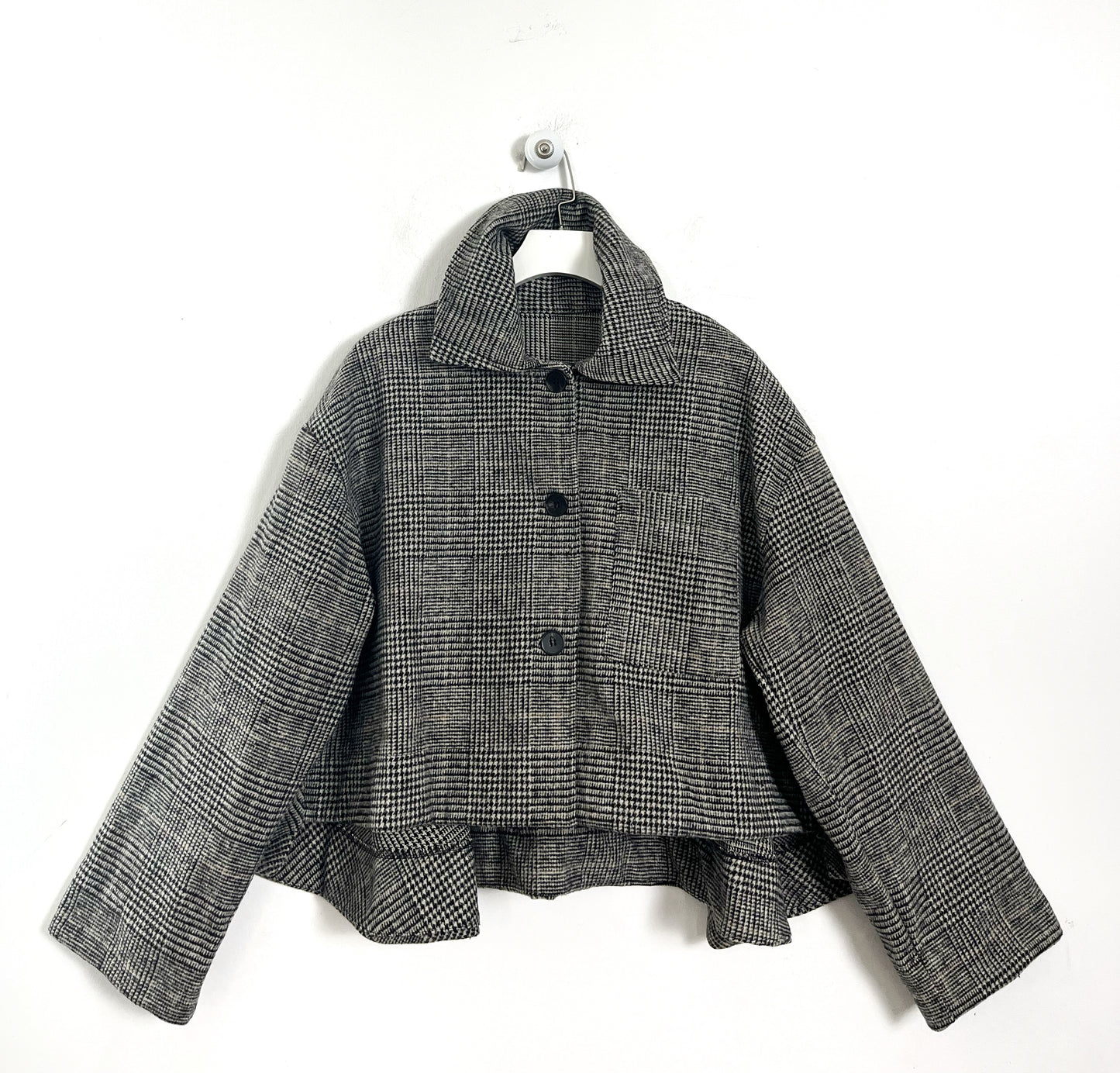 Simil Trench corto in tessuto ⚫️
