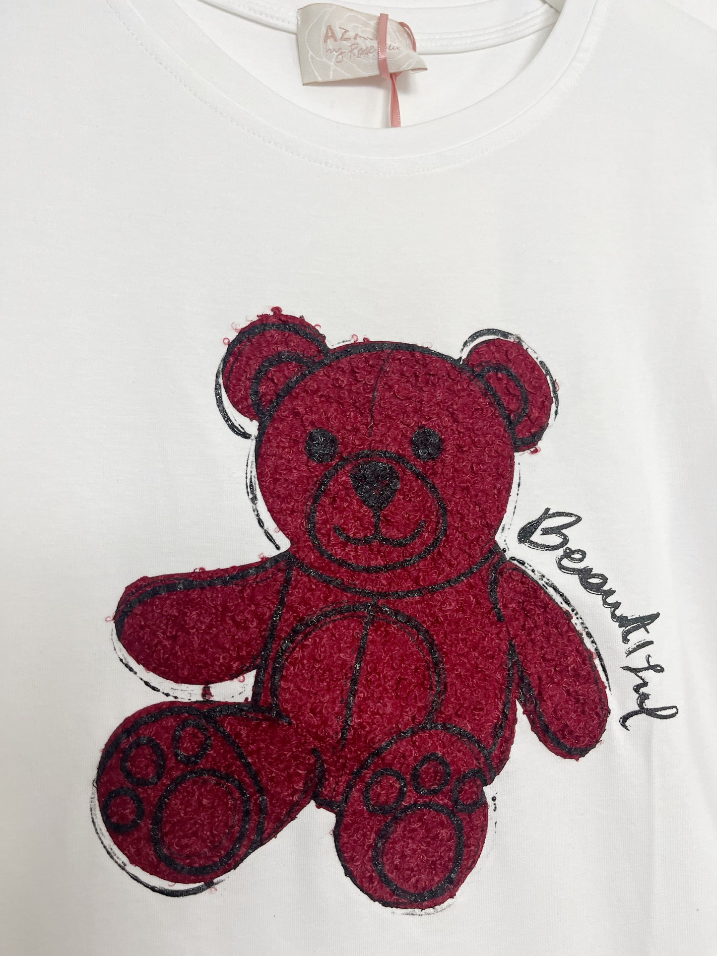 T-shirt Peluche manica lunga slim