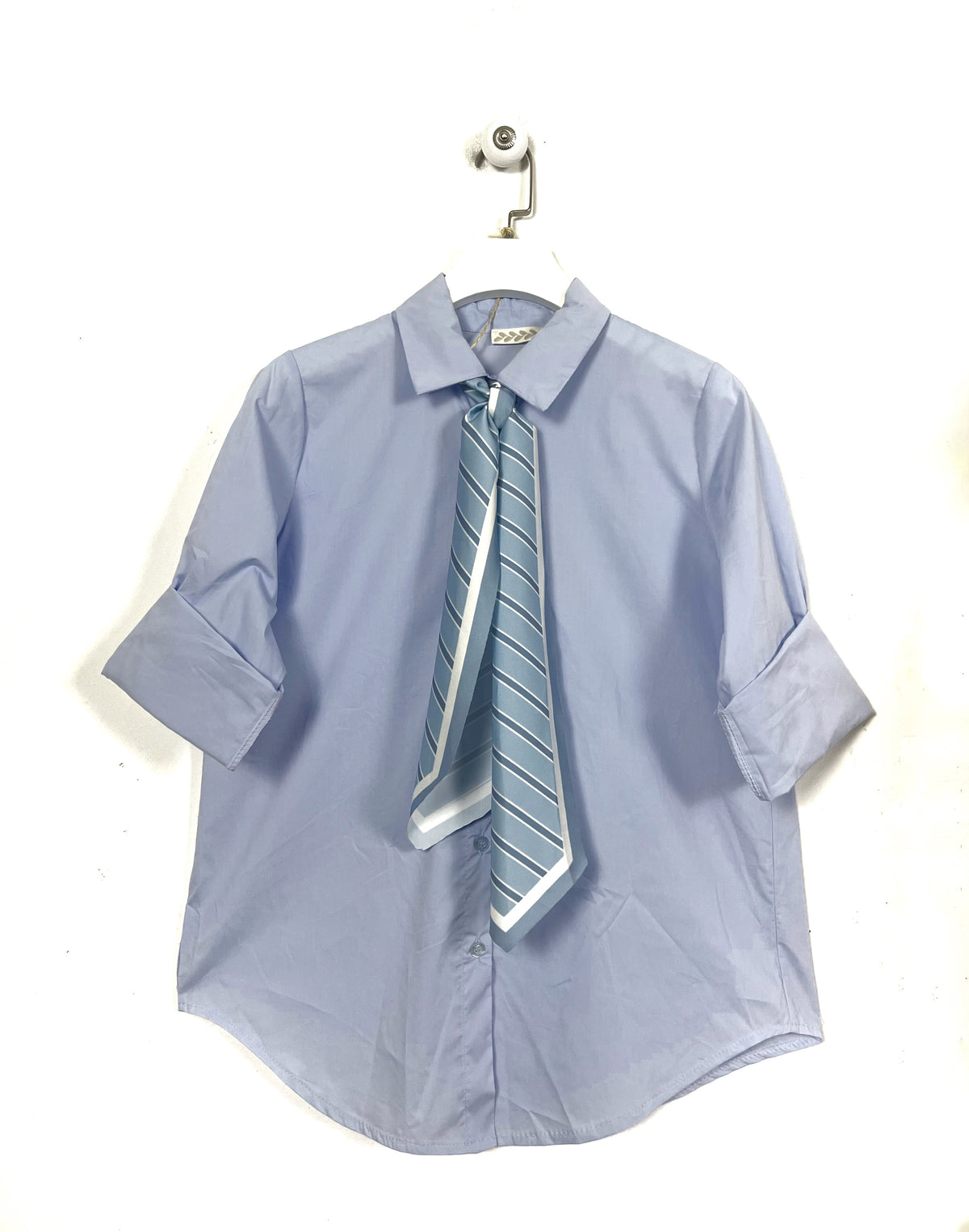 Camicia con cravattino Slim ⬛️