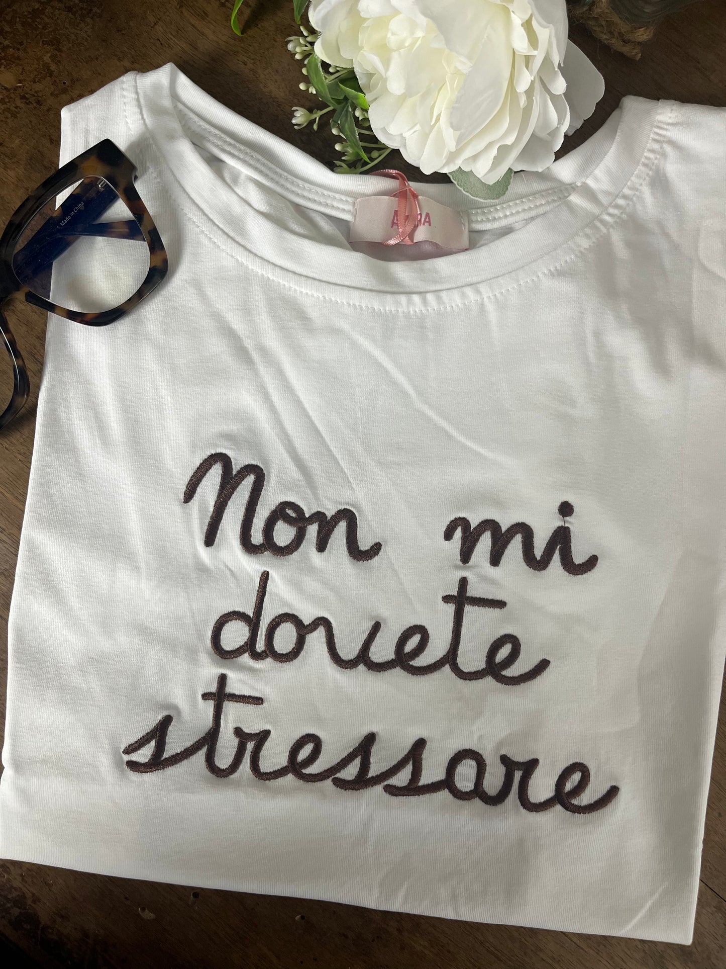 T-shirt Non mi dovete stressare Slim ⬛️