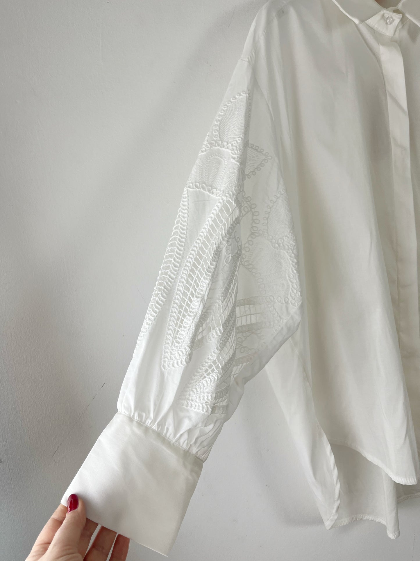 Camicia Manica Sangallo