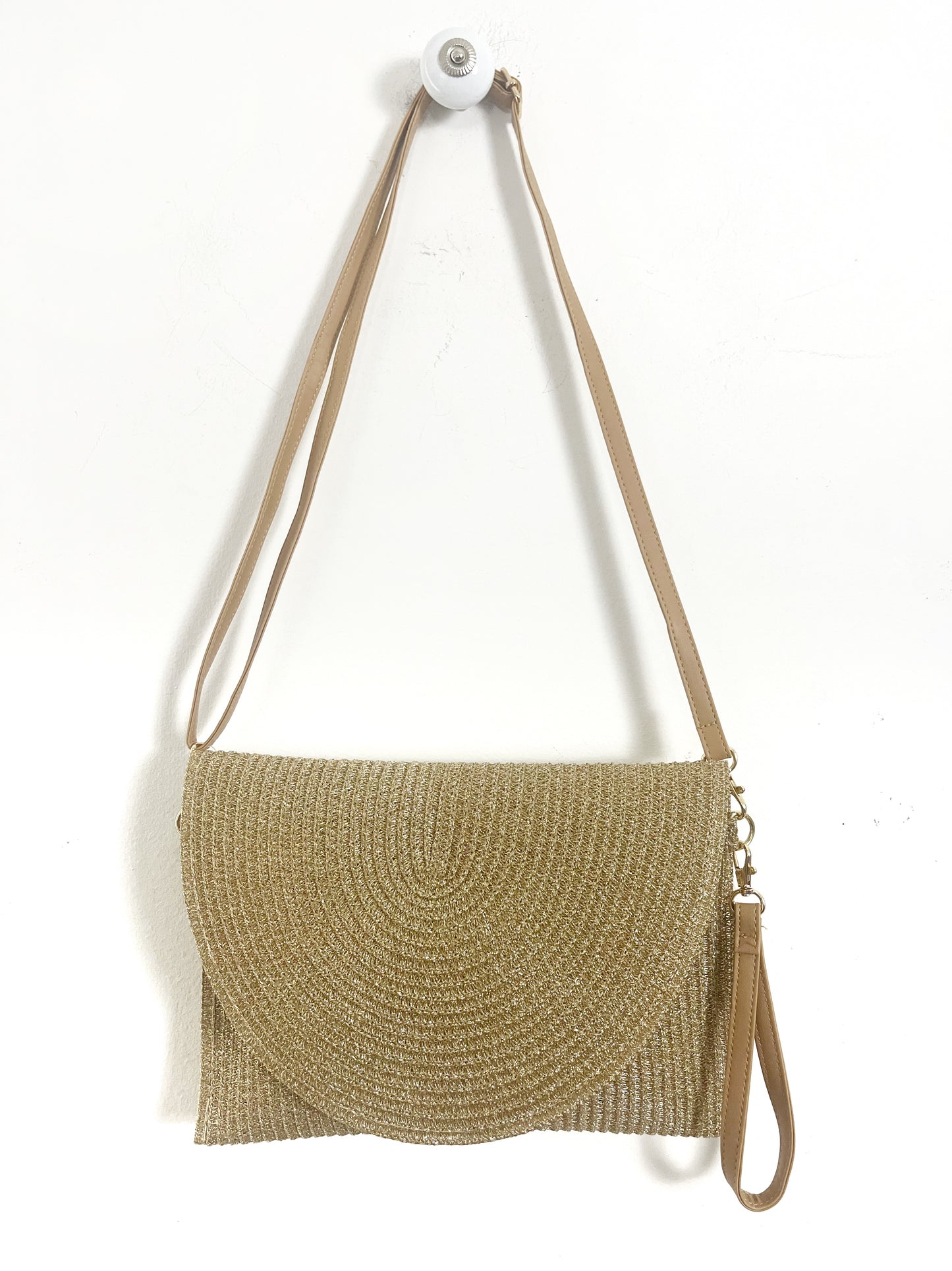 Bustina Pochette in iuta Oro