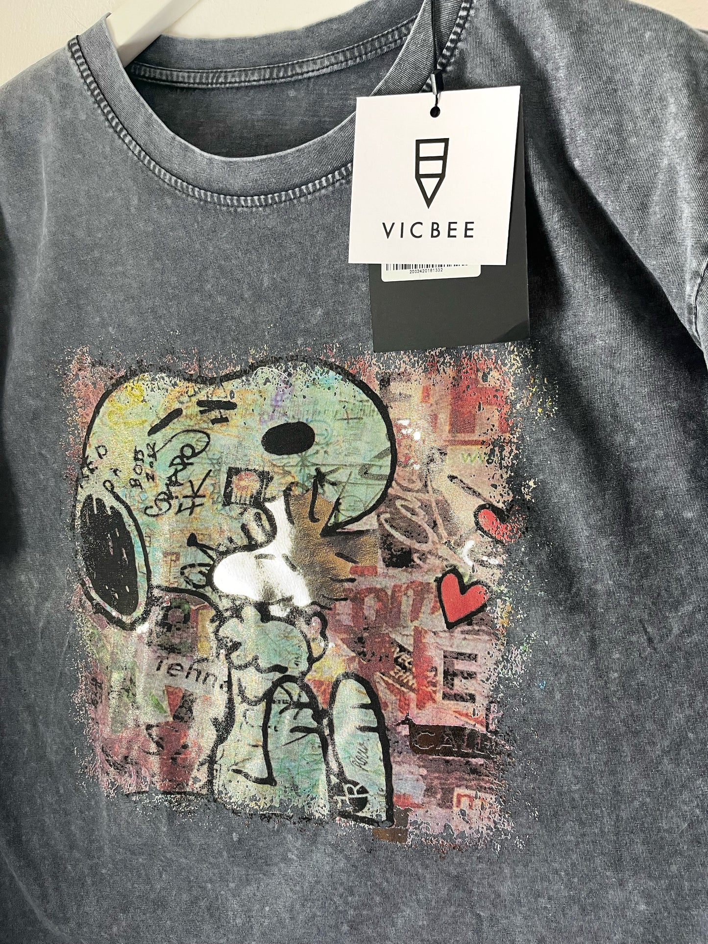 T-shirt Snoopy Stone & White