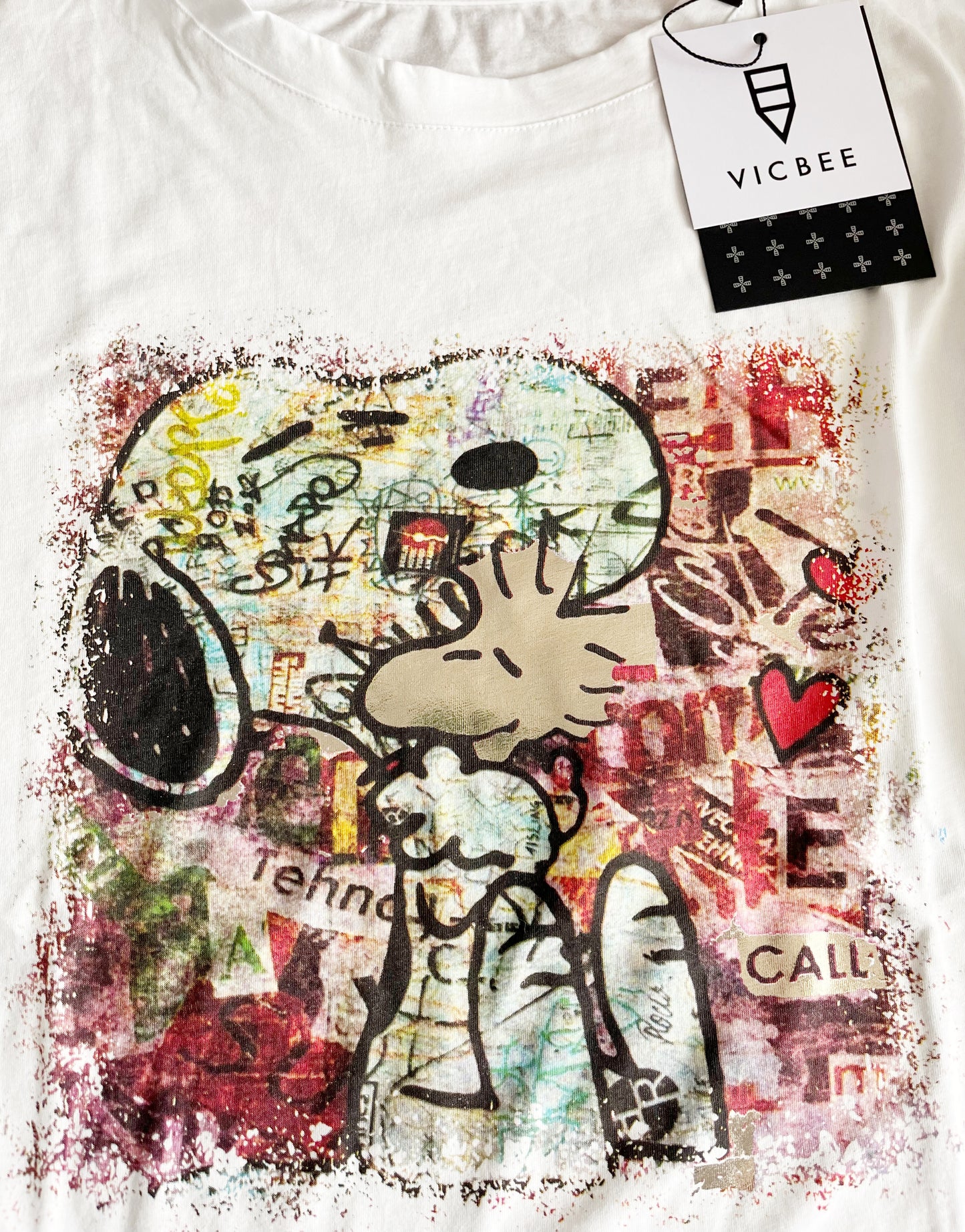 T-shirt Snoopy Stone & White