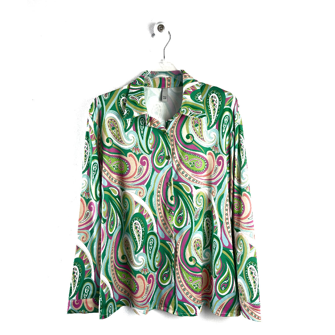 Camicia in morbida maglina in fantasia