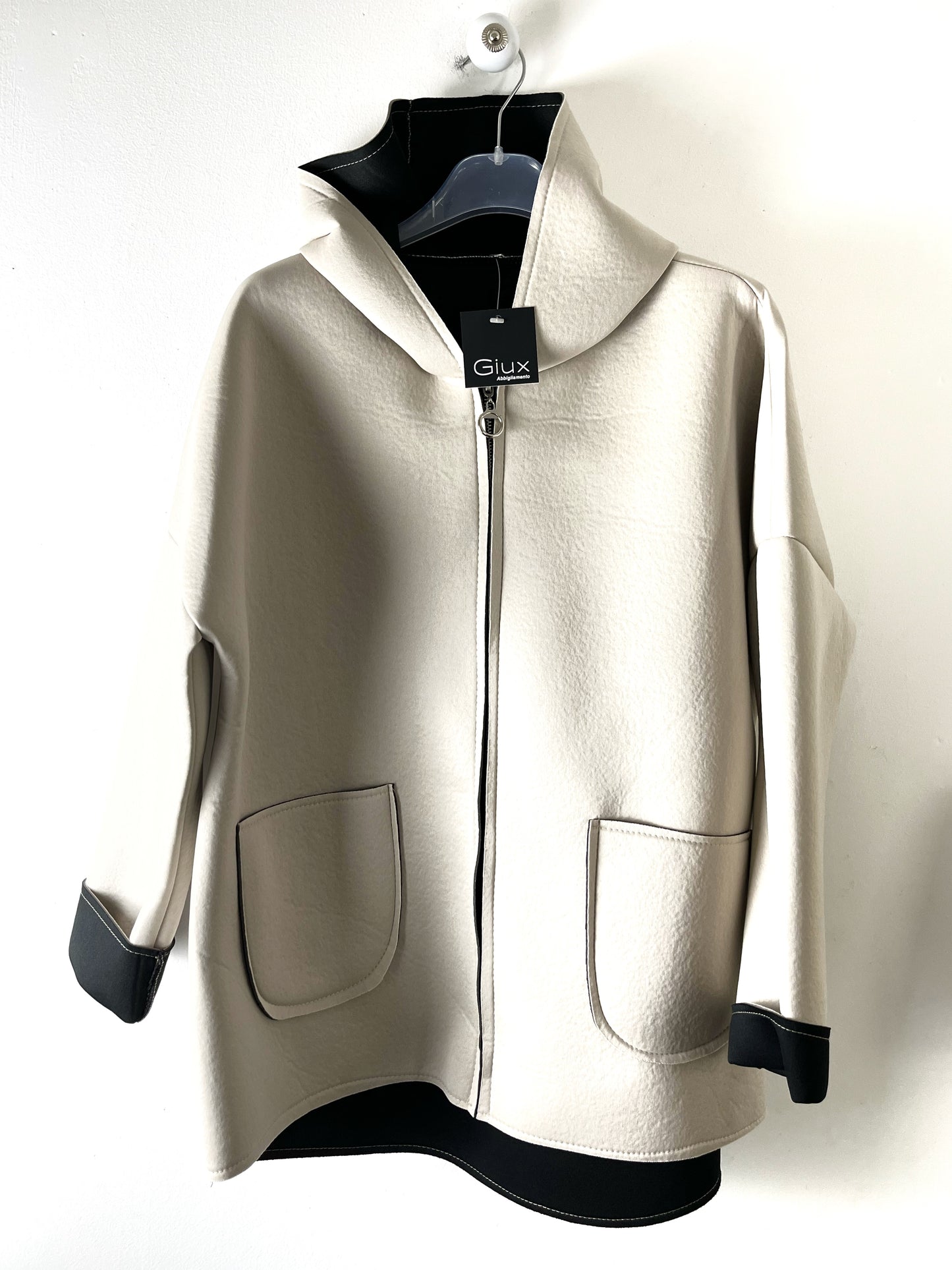 Giacca oversize neoprene