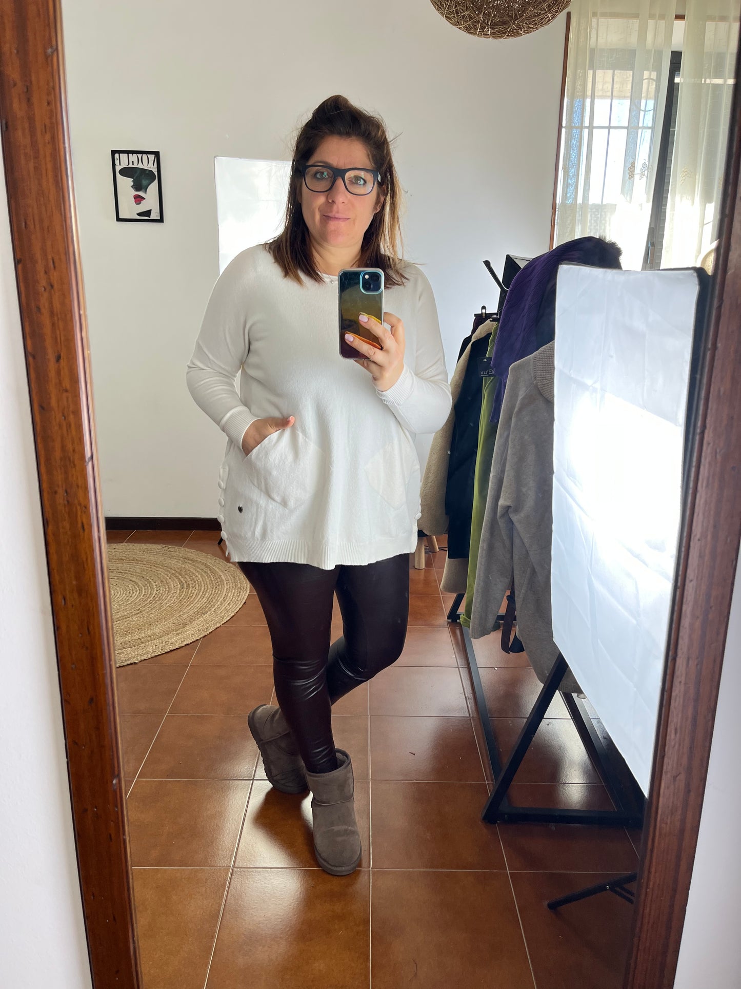 Maxi maglia bottoni