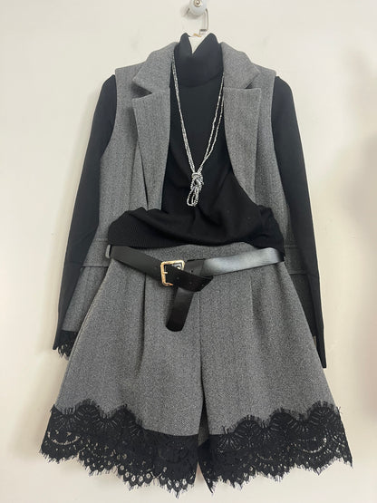 Shorts in tessuto Spigato ⬛️