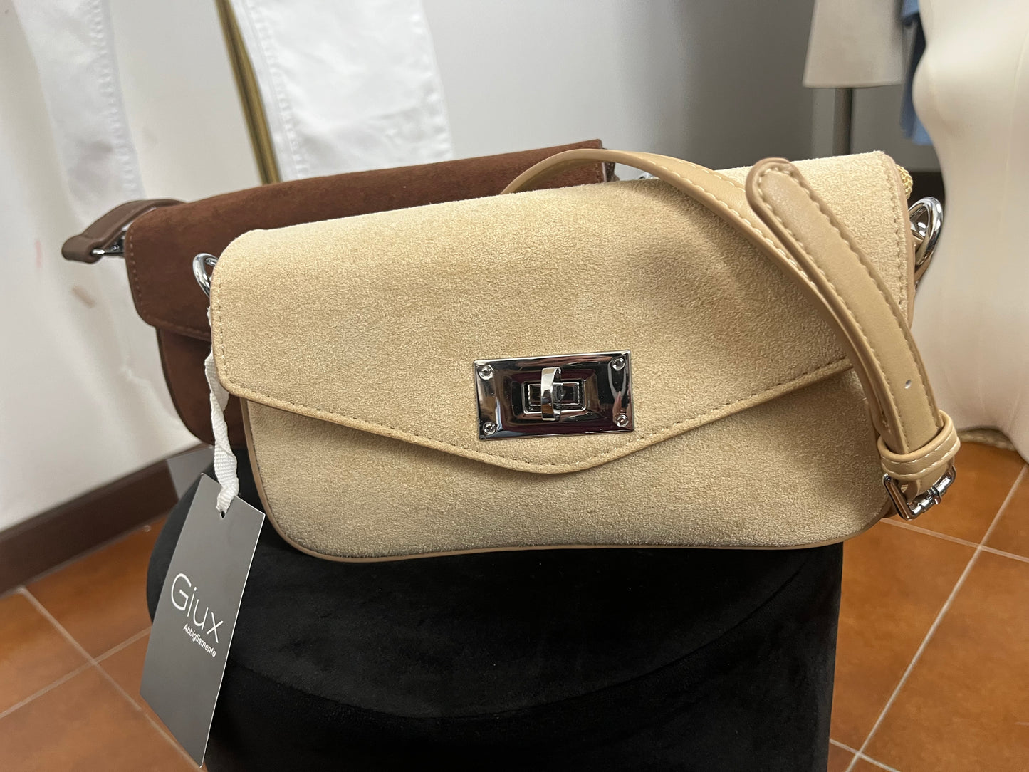 Borsa a tracolla Eco-Suede