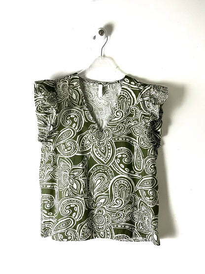 Blusa con alette a V