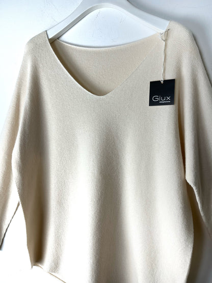 Maglia morbida a V