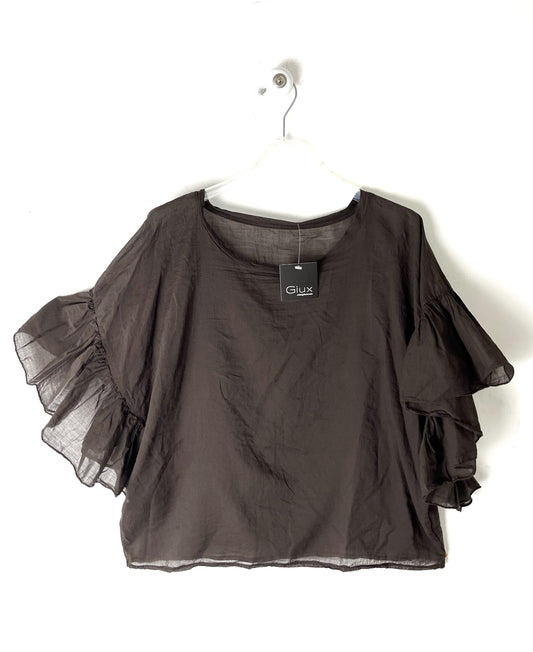Blusa in mussola di cotone