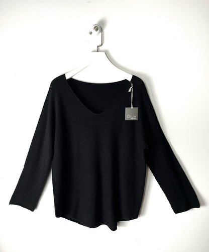 Maglia morbida a V