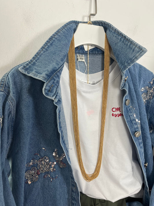 Collana mille fili oro