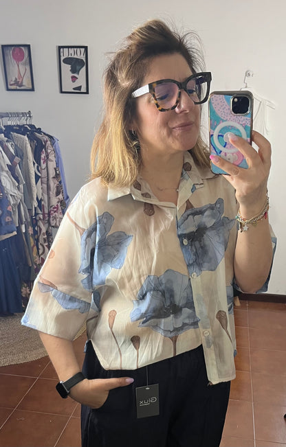 Camicia Fantasia Tencel ⚫️