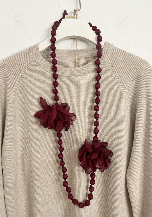 Collana Tulle e fiori