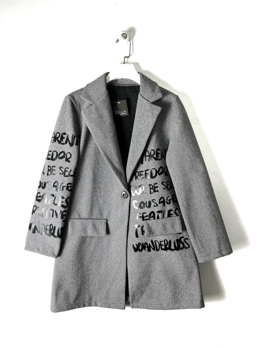 Cappotto scritte