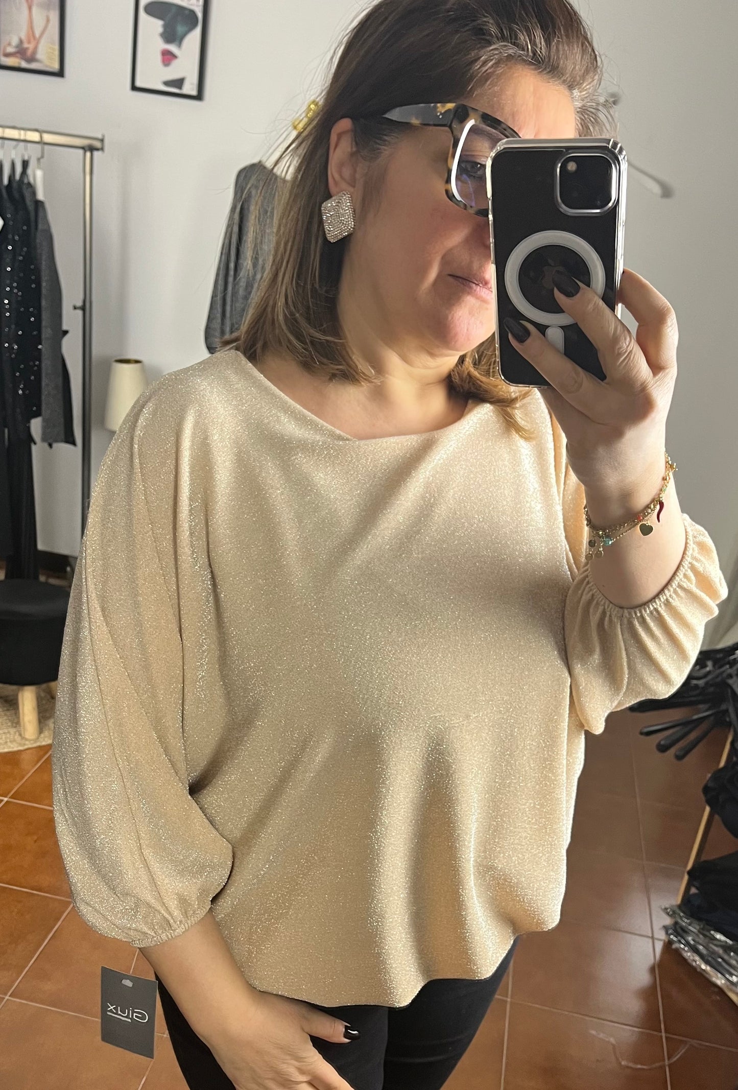 Blusa Lurex ⚫️