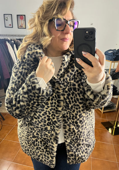 Piumino Animalier Reversibile ⚫️