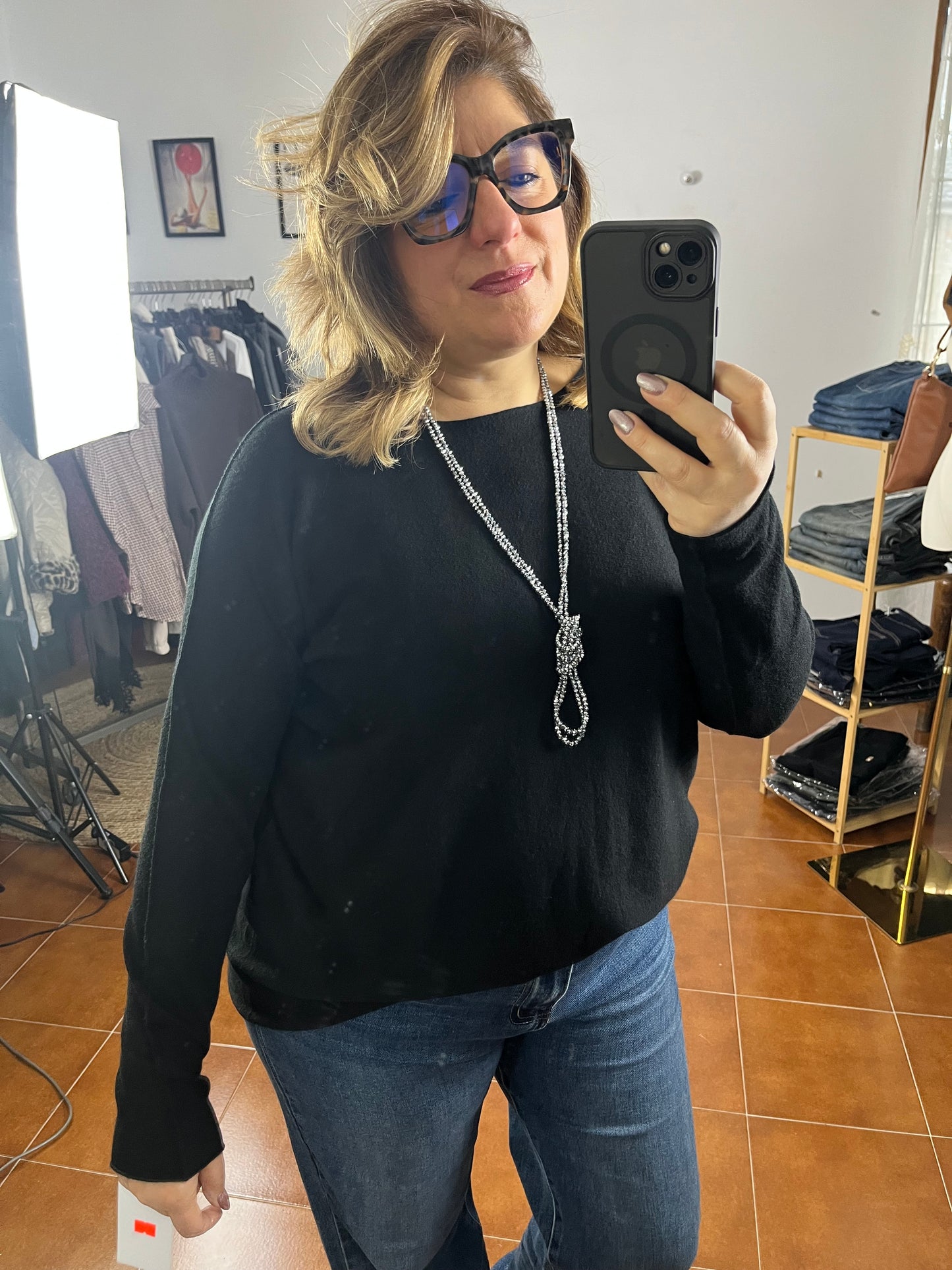 Maglia calda viscosa  ⚫️