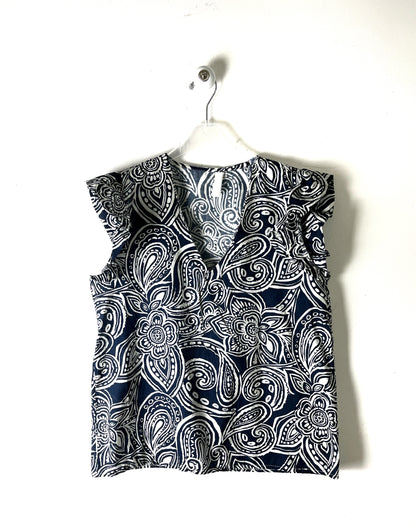 Blusa con alette a V