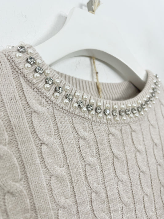Girocollo trecce con strass ⬛️